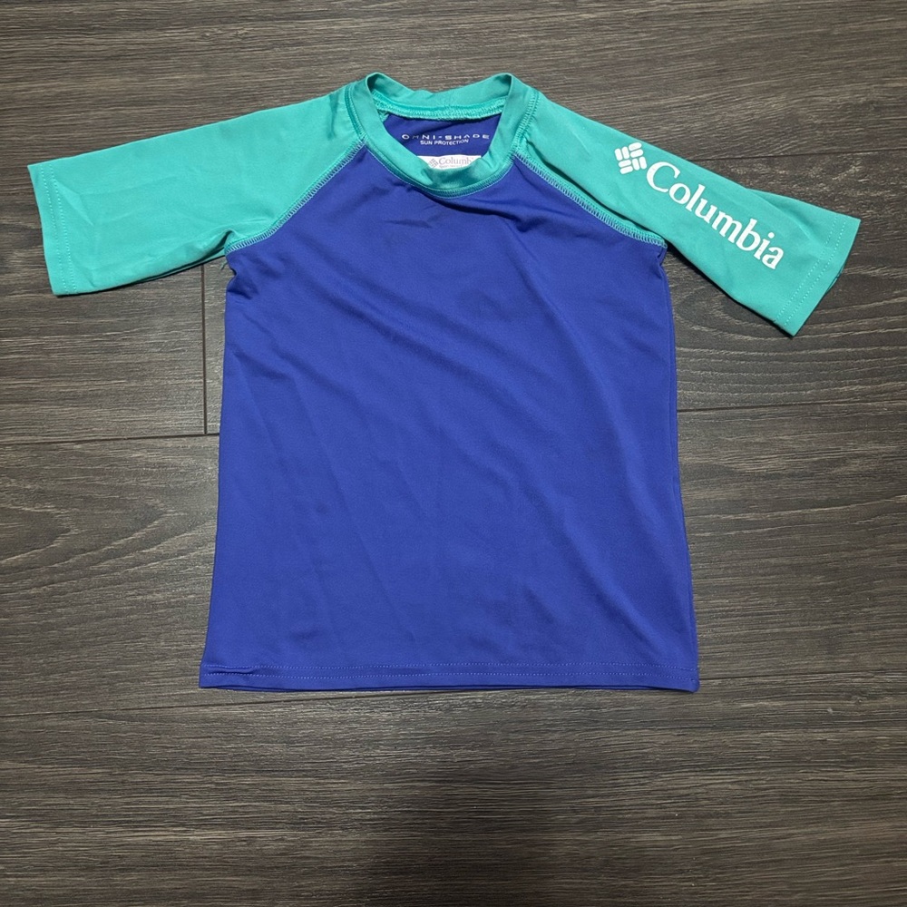 Columbia Kids Rashguard - Blue and Teal